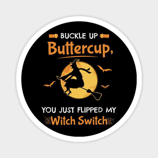 Witch Broom Funny Halloween Costume Idea Magnet by TheTeeBee